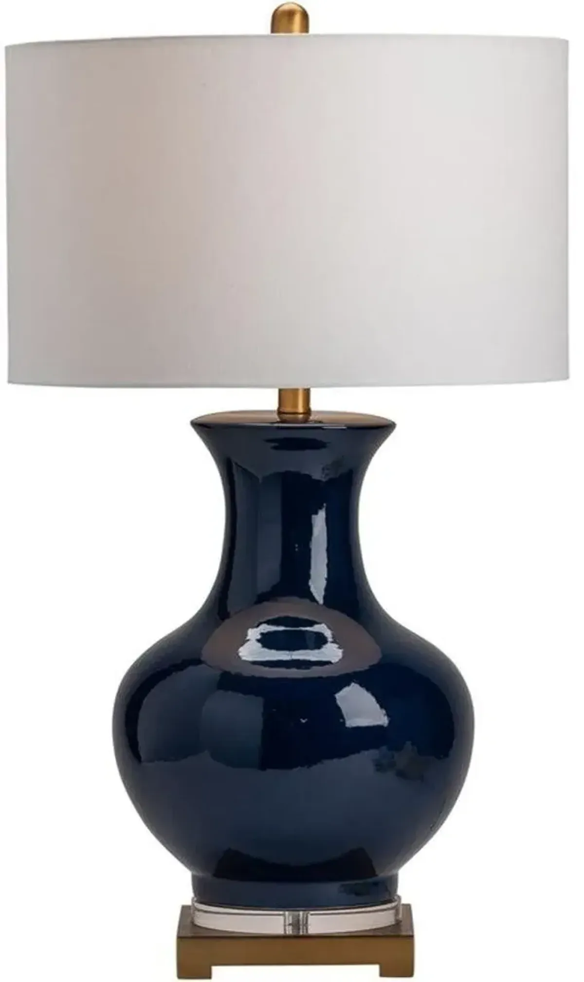 Crestview Hamilton Urn Blue Table Lamp