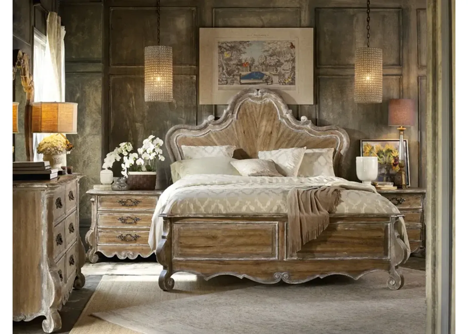 Hooker Furniture Chatelet California King Wood Panel Bed