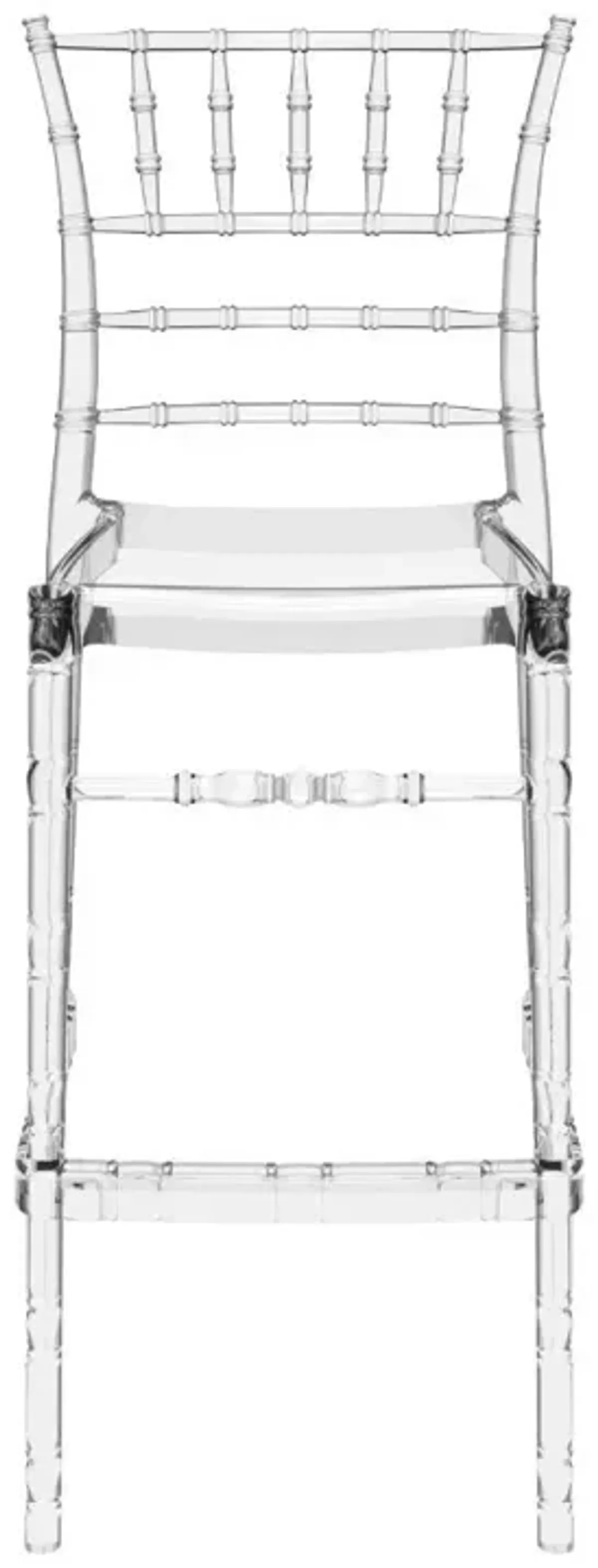 Compamia Chiavari Polycarbonate Bar Stool Transparent Clear