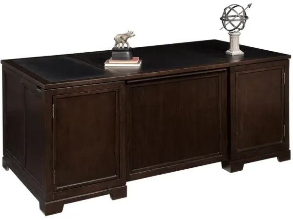 Hekman Executive Desk Leather Top Mocha