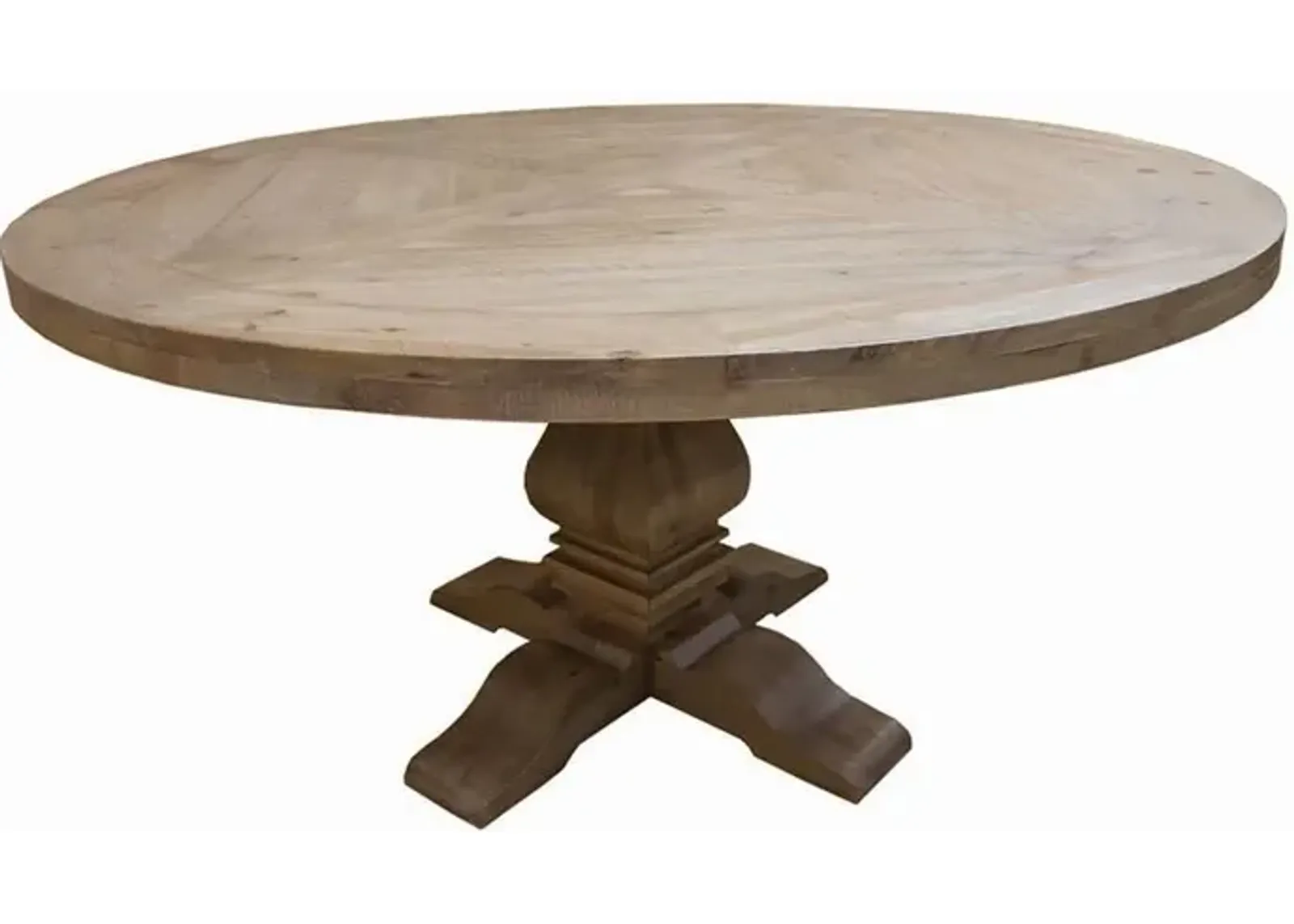 Coaster Florence Round 60 Inch Wood Dining Table Rustic Honey