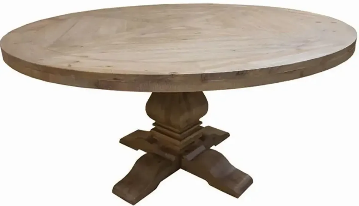 Coaster Florence Round 60 Inch Wood Dining Table Rustic Honey