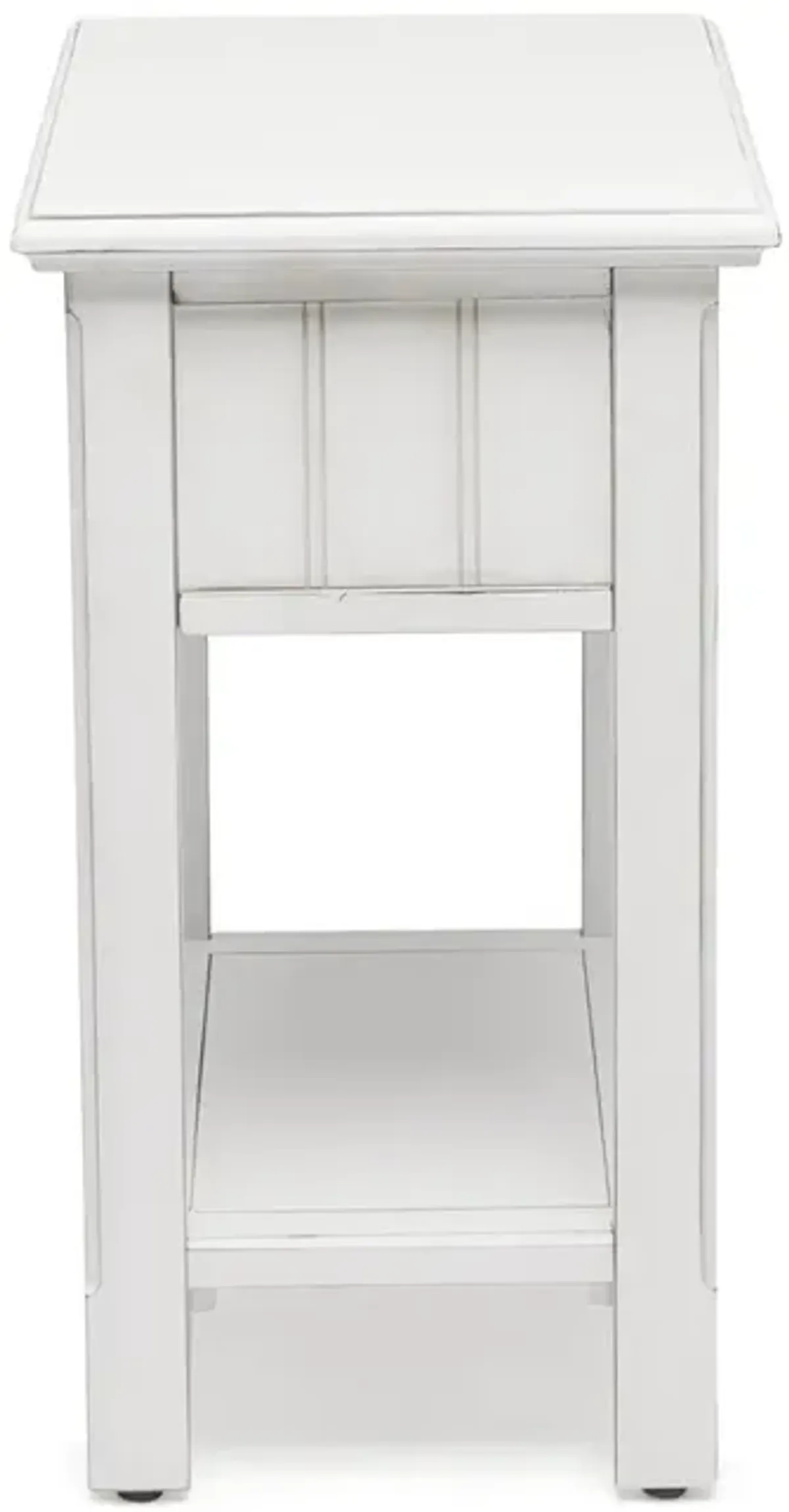 Seawinds Monaco Chairside Table Blanc Finish