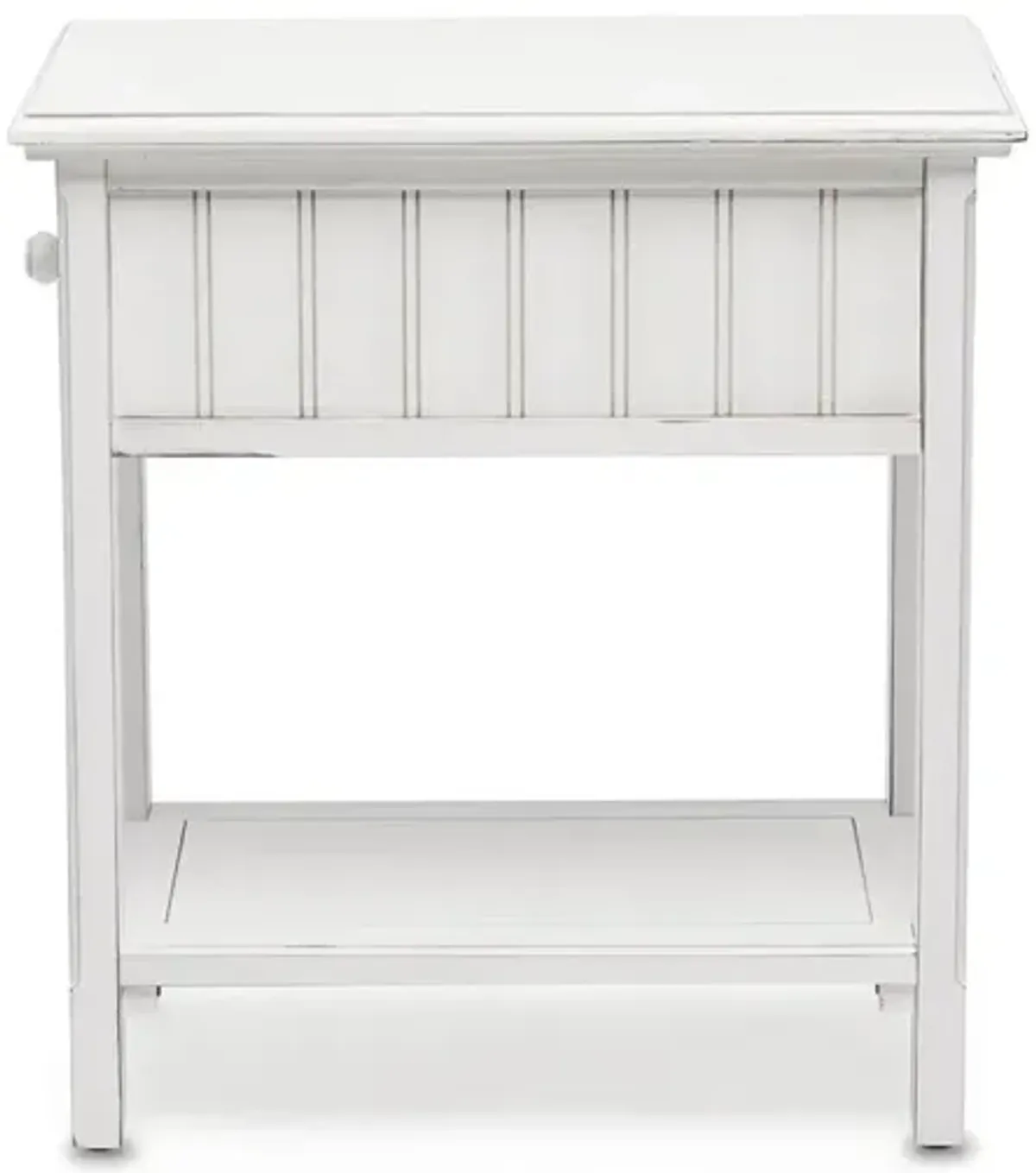 Seawinds Monaco Chairside Table Blanc Finish