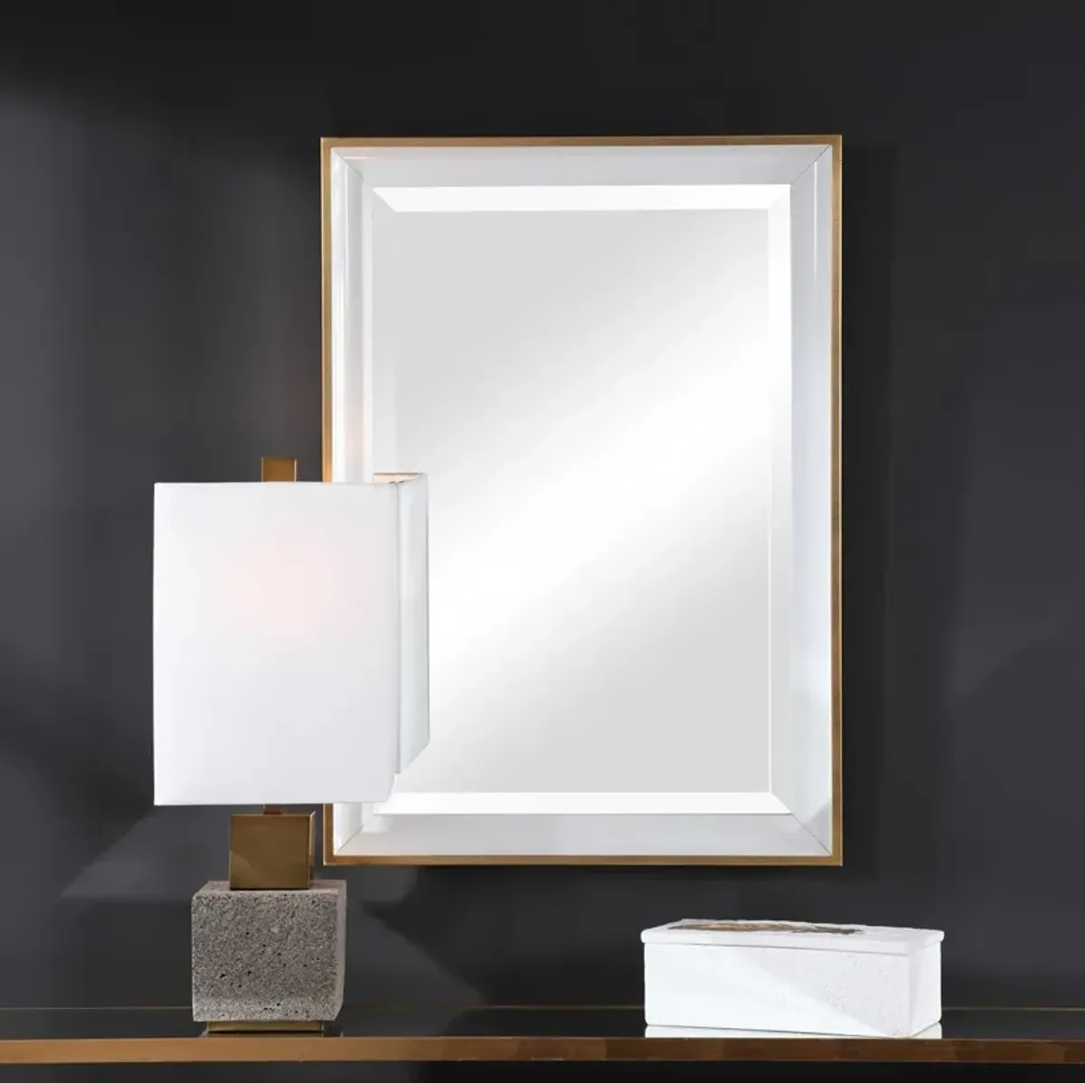 Uttermost Gema White Mirror