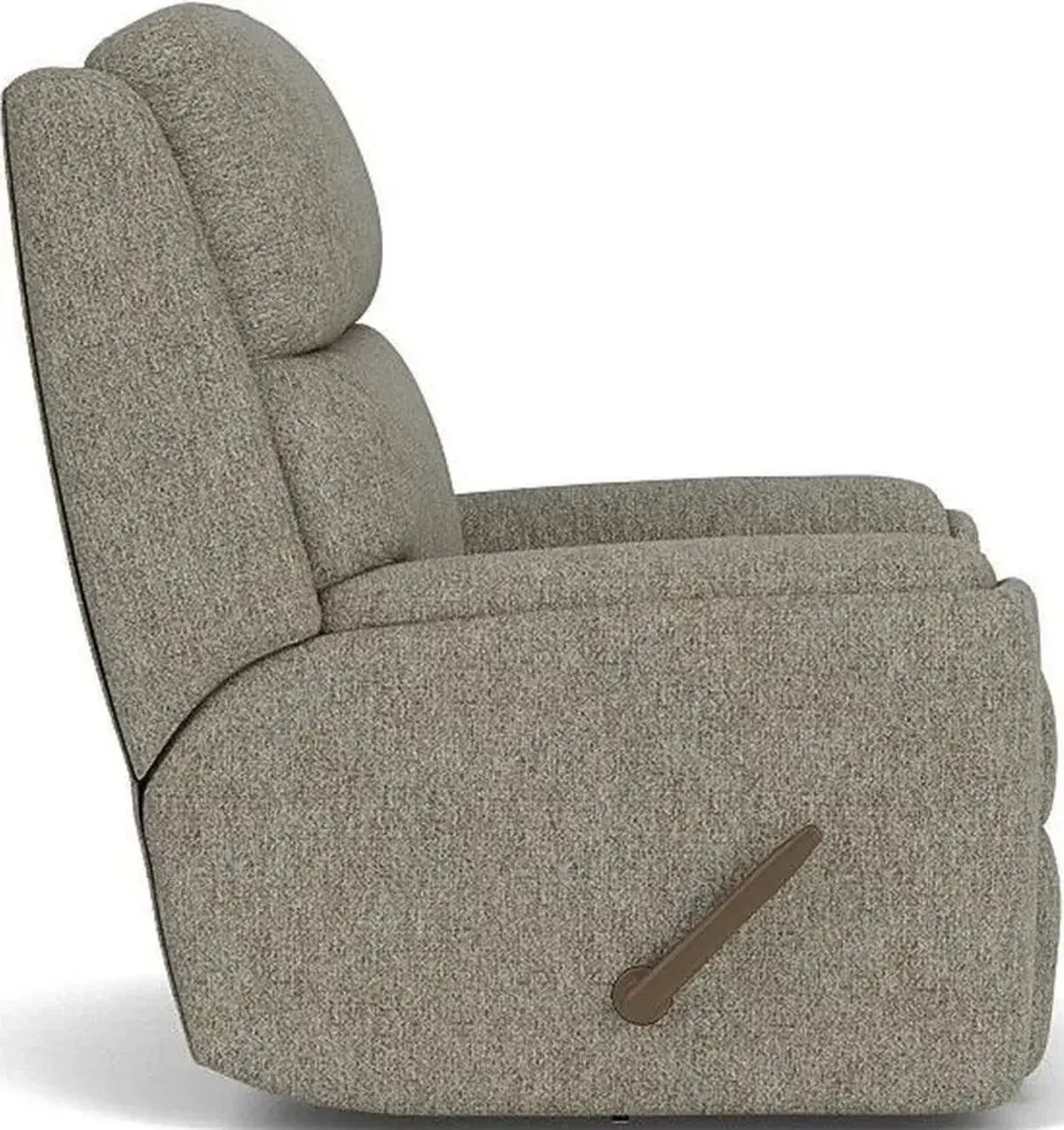 Flexsteel Rio Gray Vapor Swivel Gliding Manual Recliner