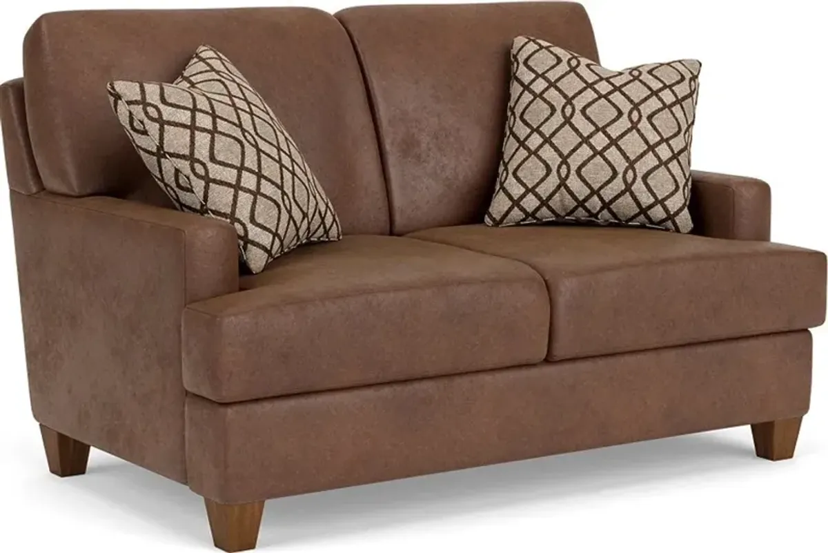 Flexsteel South Haven Brown Silt Loveseat