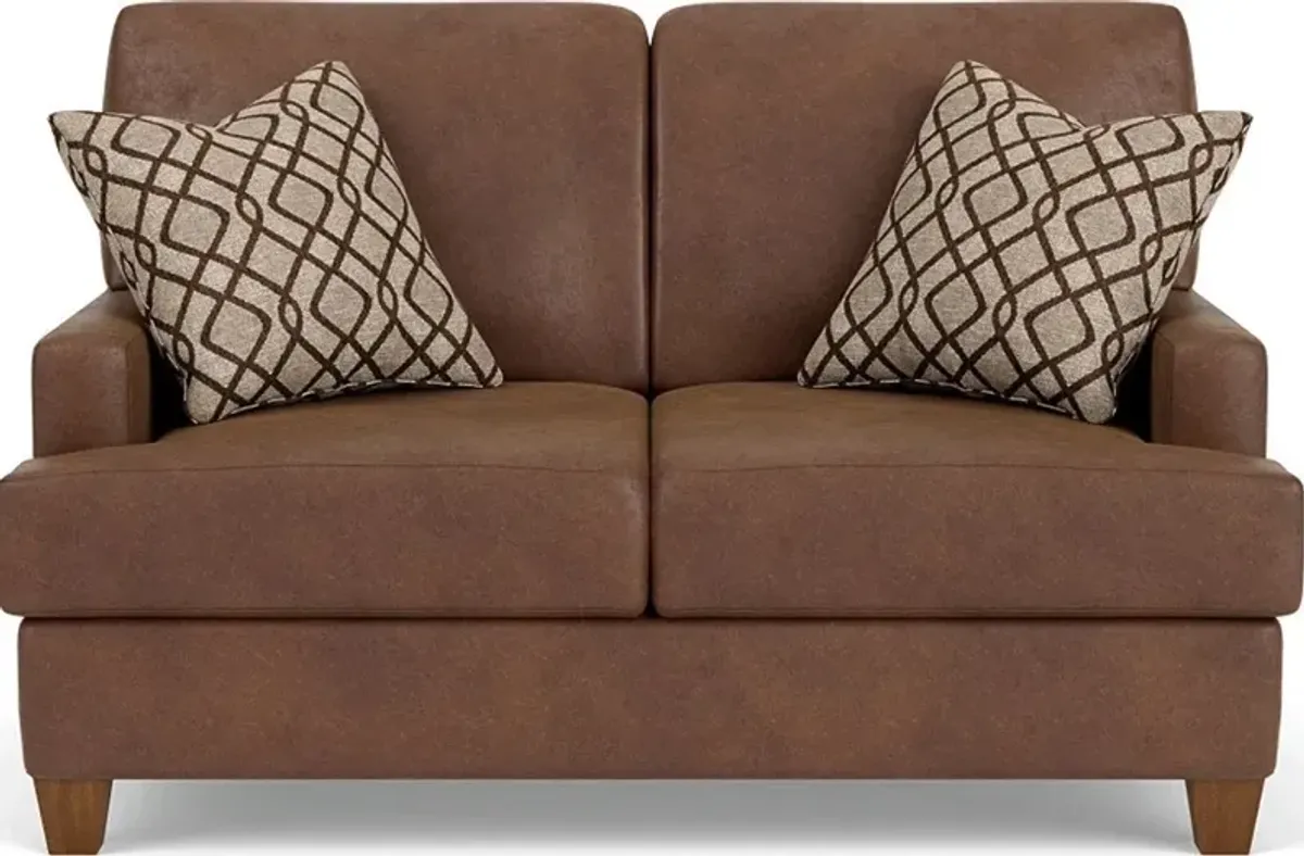 Flexsteel South Haven Brown Silt Loveseat