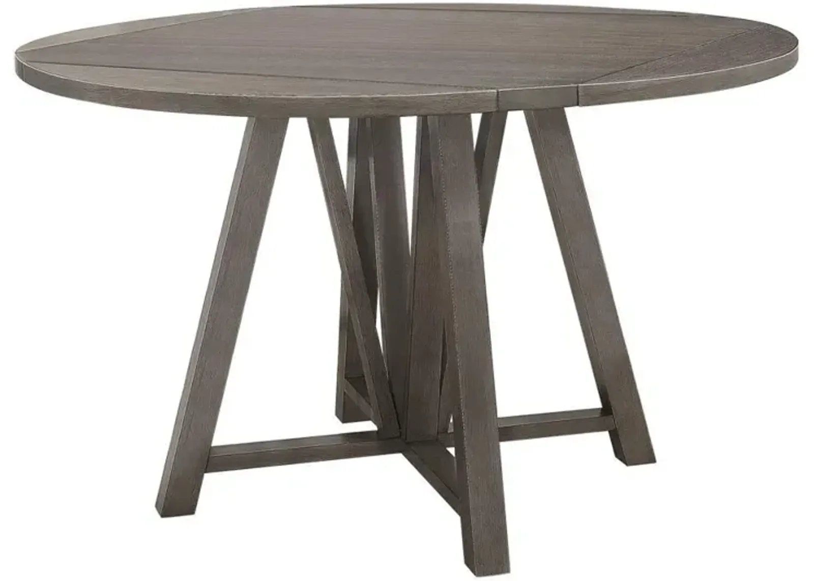 Coaster Athens Round 60 Inch Drop Leaf Counter Dining Table Grey