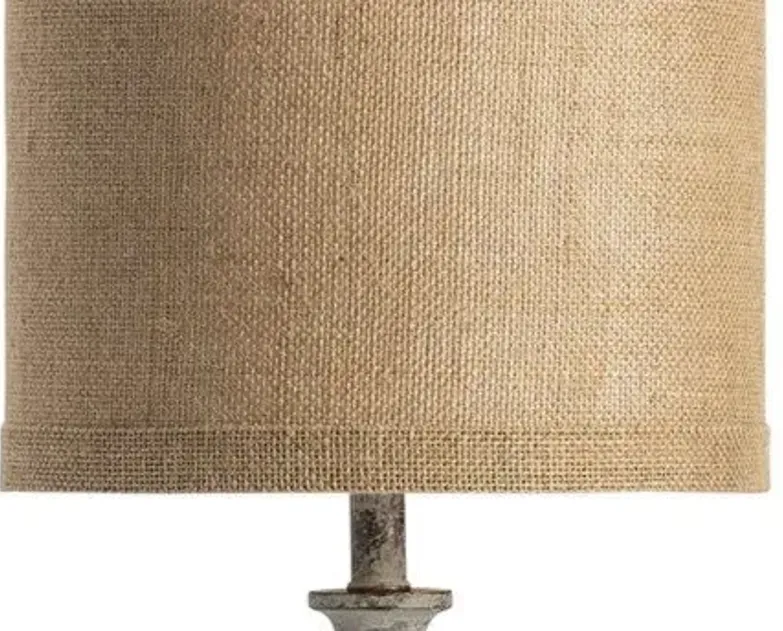 BRUNELLO STONE WASHED BRONZE BUFFET LAMP