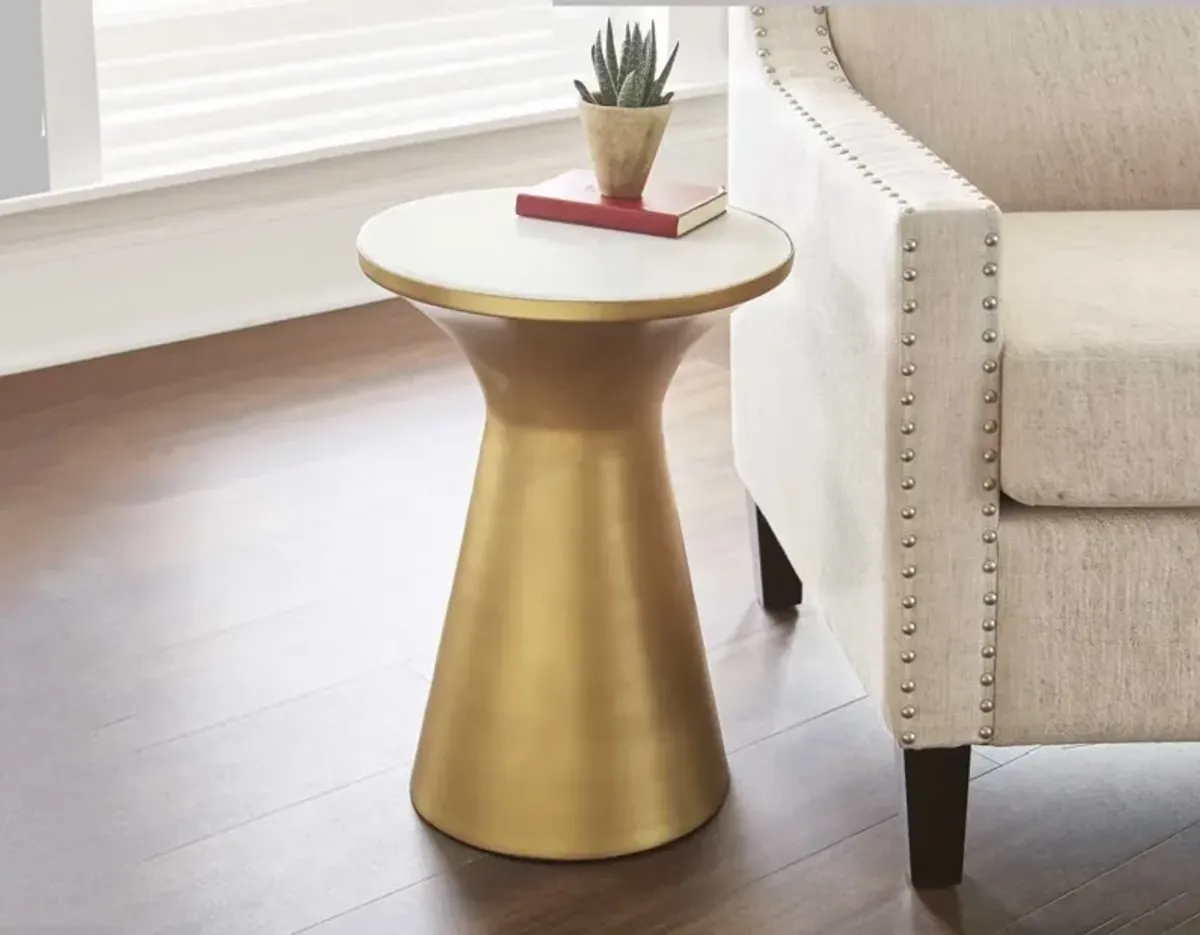 Steve Silver Jaipur Round Table In Brass And Iron