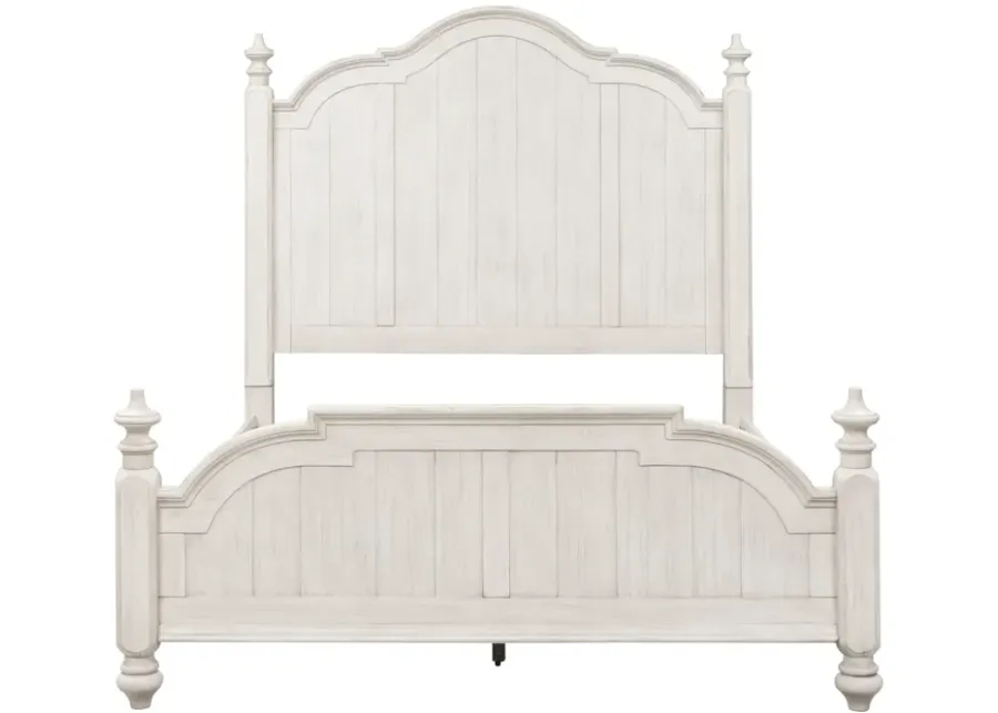 KING POSTER BED DRESSER & MIRROR NIGHT STAND - FARMHOUSE REIMAGINED