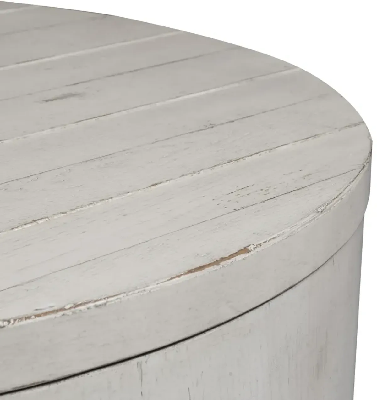 Liberty Furniture Drum Cocktail Table Modern Farmhouse