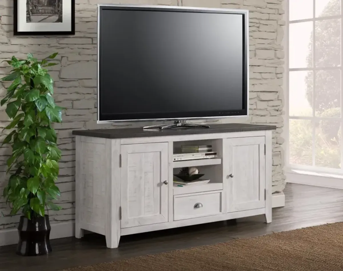 Martin Svensson Monterey TV Stand in White with Grey Top