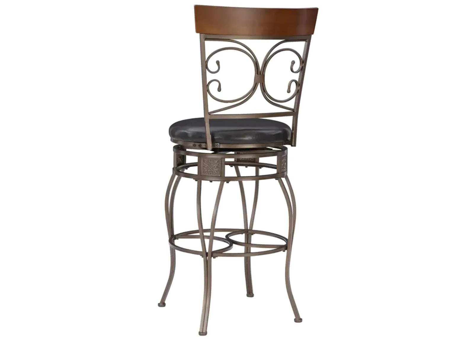 Powell Big & Tall Back To Back Scroll Bar Stool