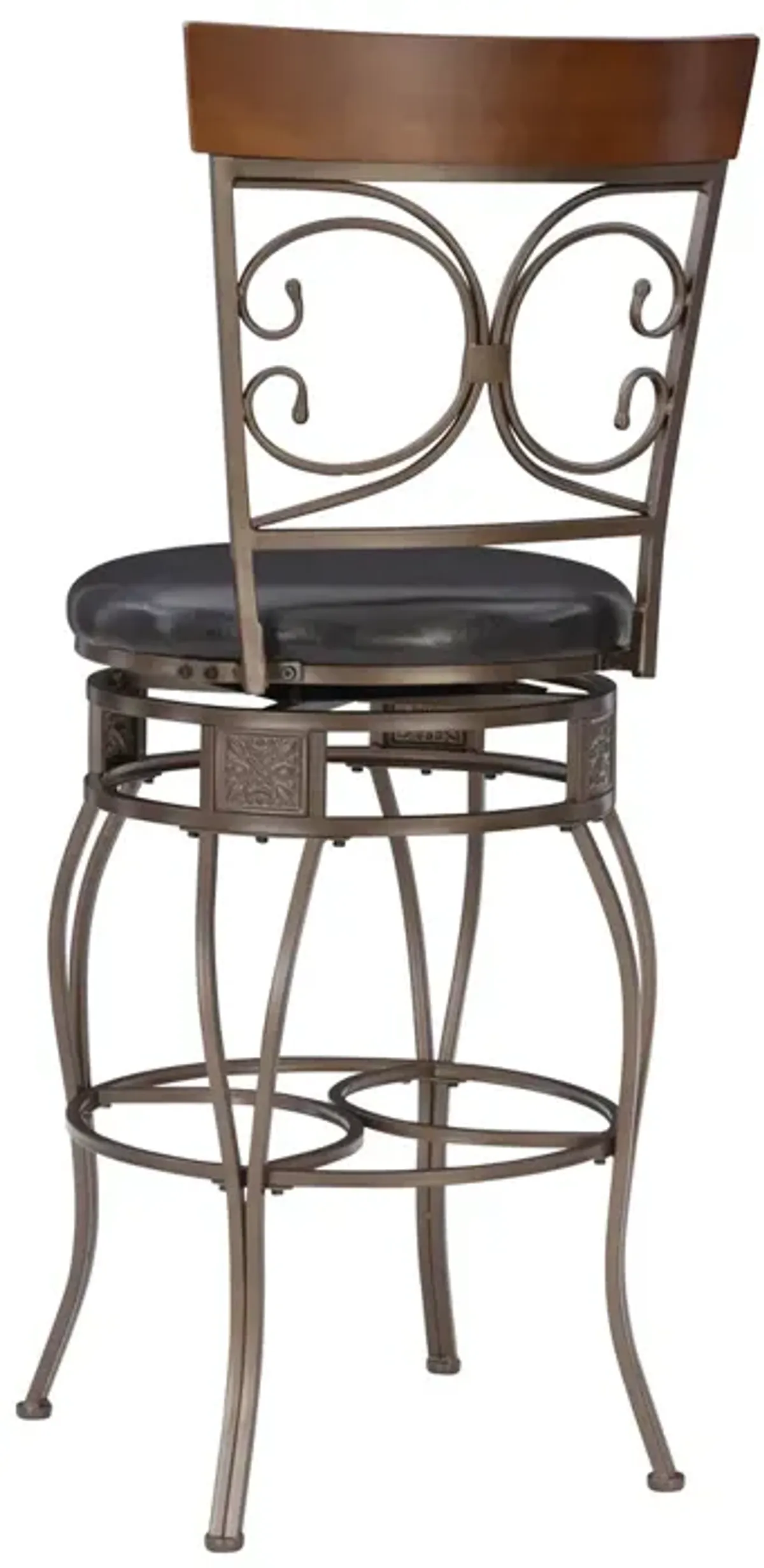 Powell Big & Tall Back To Back Scroll Bar Stool