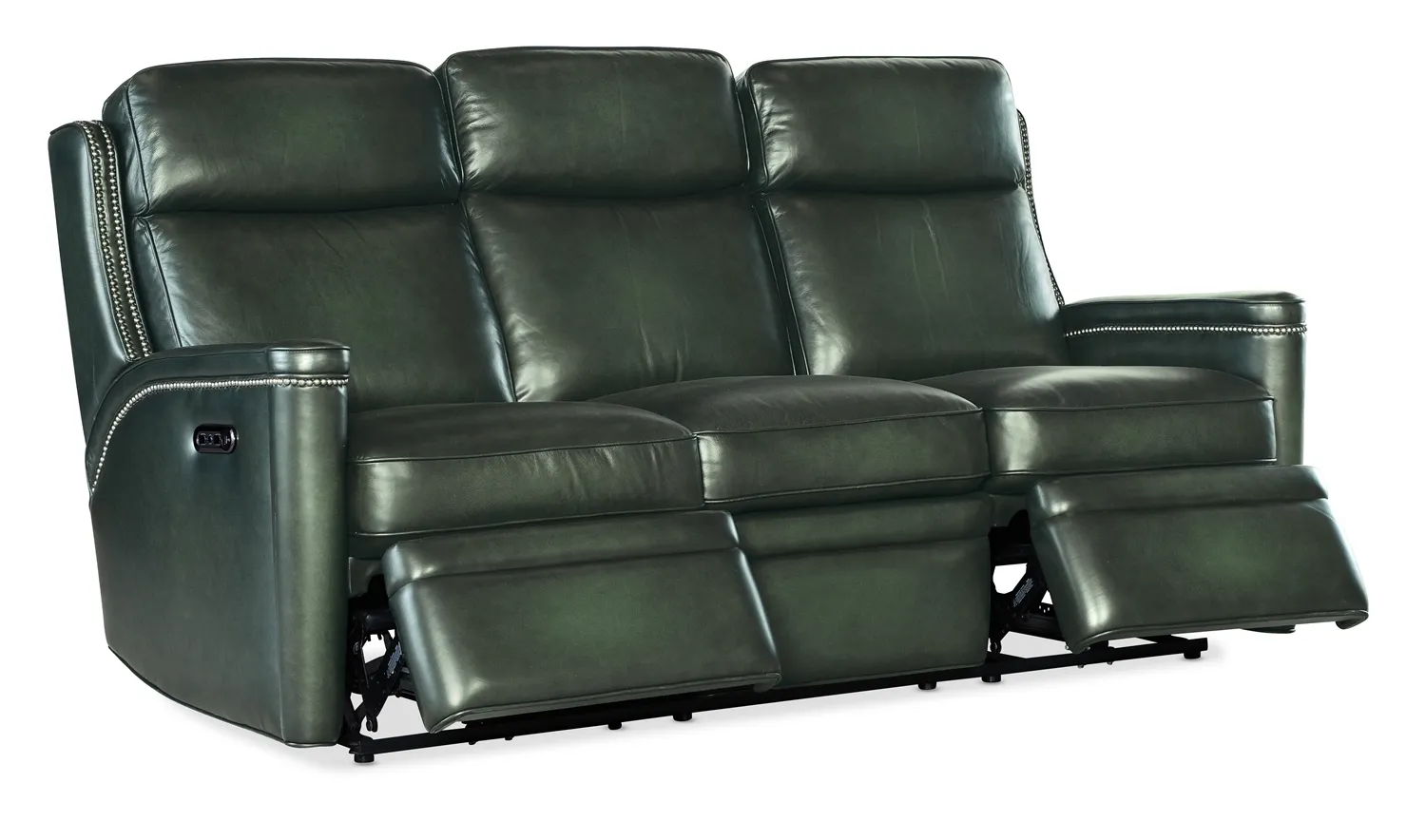 HAMILTON POWER LEATHER SOFA WITH POWER HEADREST