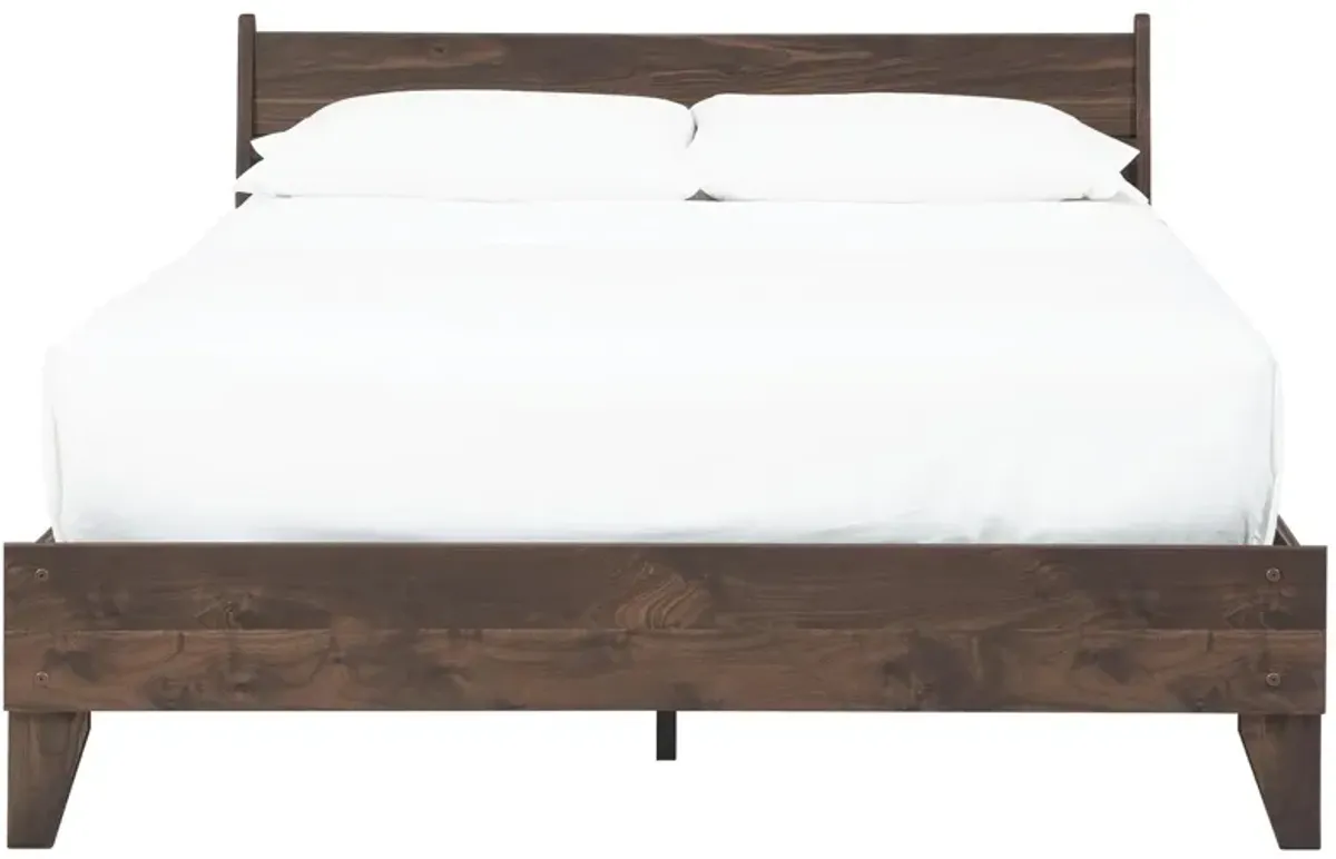 Ashley Calverson Mocha Queen Panel Platform Bed