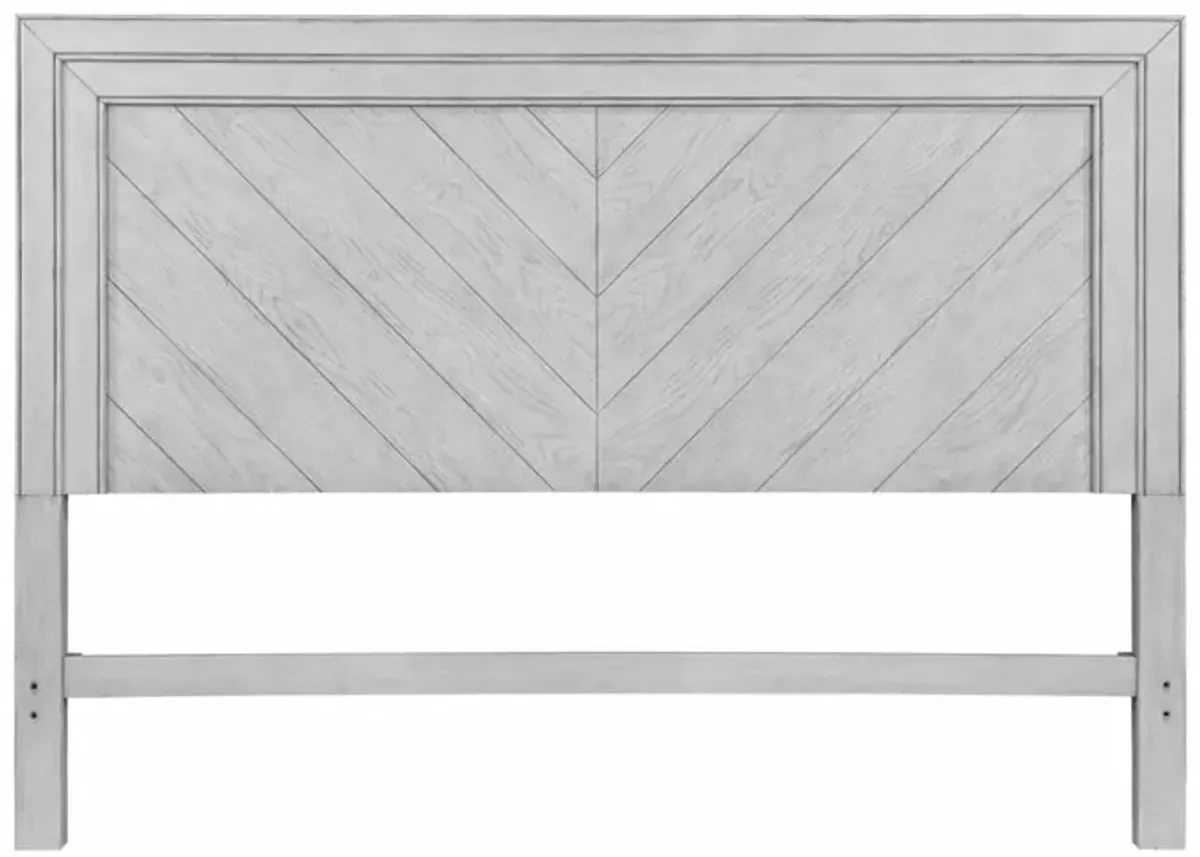 Steve Silver Montana Gray Chevron Pattern Queen Headboard