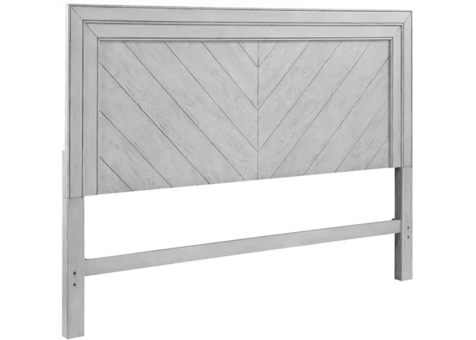 Steve Silver Montana Gray Chevron Pattern Queen Headboard