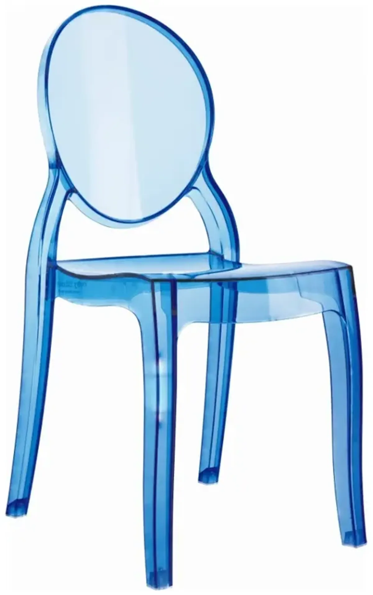 Compamia Kids/Teens Baby Elizabeth Transparent Blue Chair