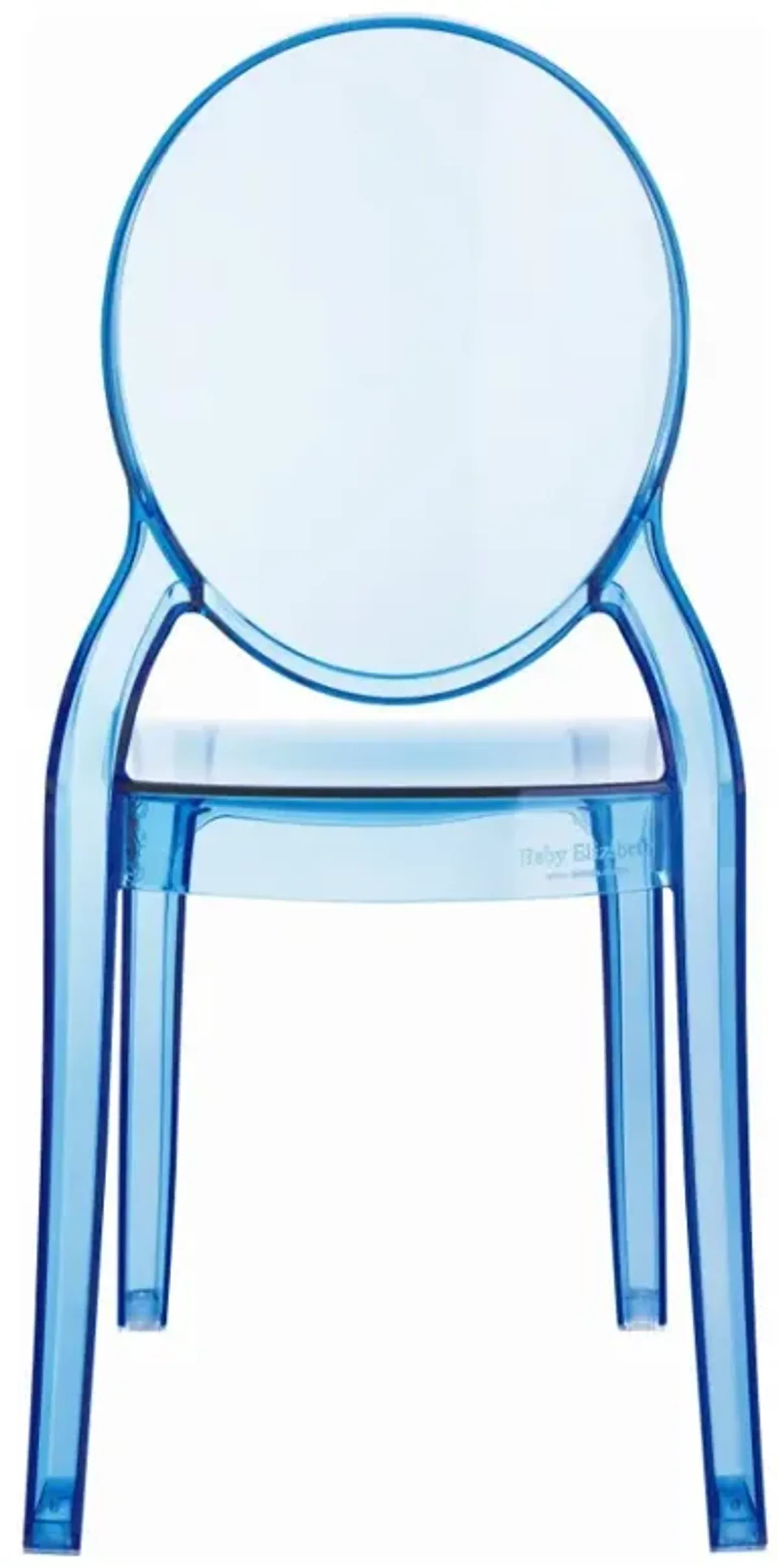 Compamia Kids/Teens Baby Elizabeth Transparent Blue Chair