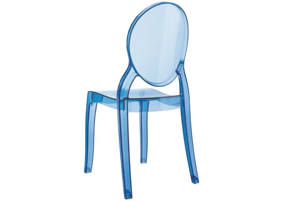 BABY ELIZABETH KIDS CHAIR TRANSPARENT BLUE