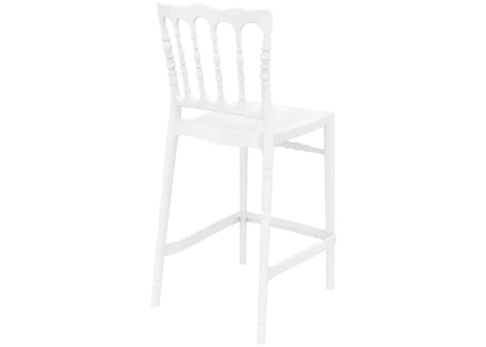 Compamia Opera Polycarbonate Counter Stool Glossy White