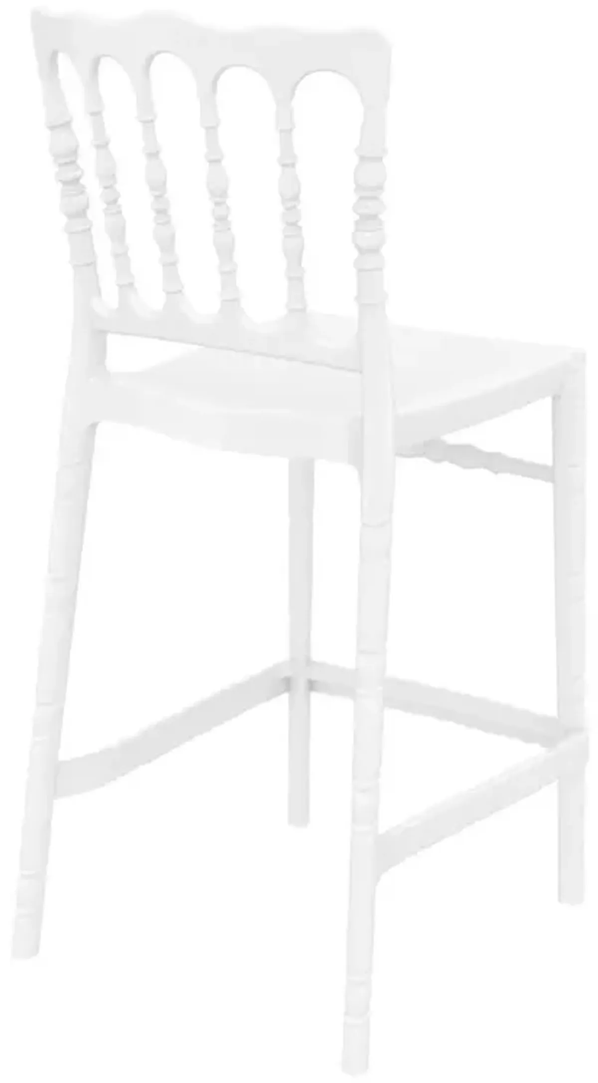 Compamia Opera Polycarbonate Counter Stool Glossy White