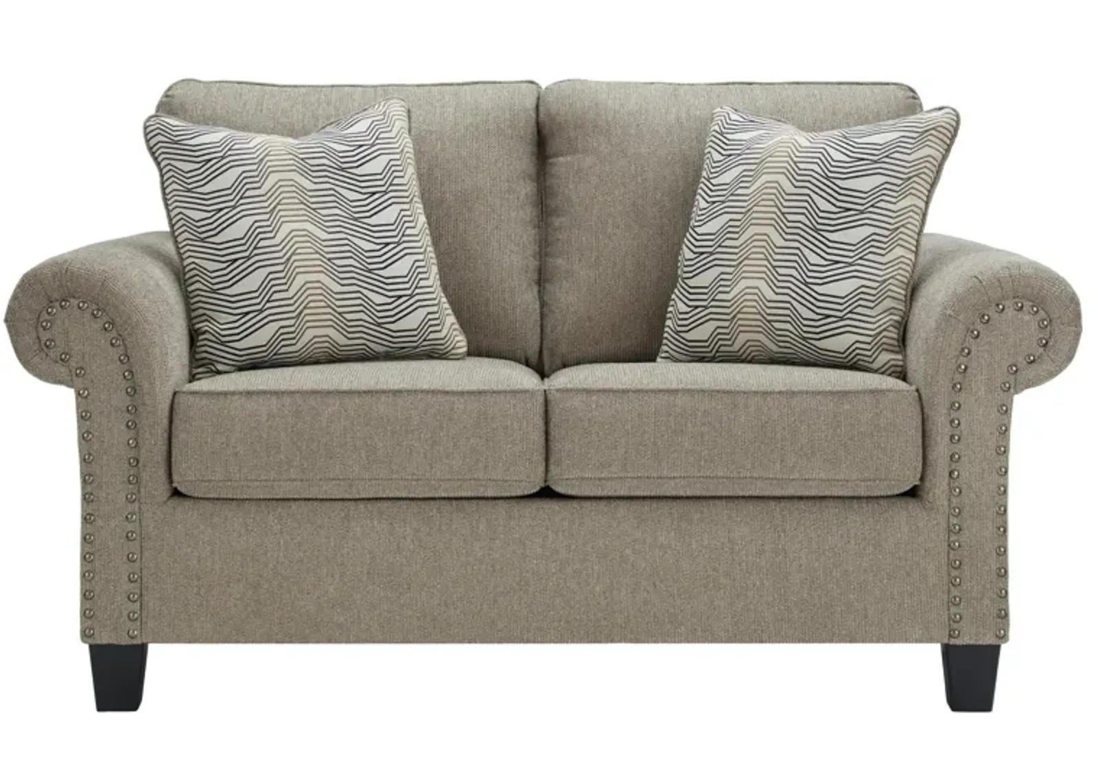 Ashley Shewsbury Loveseat Pewter Benchcraft