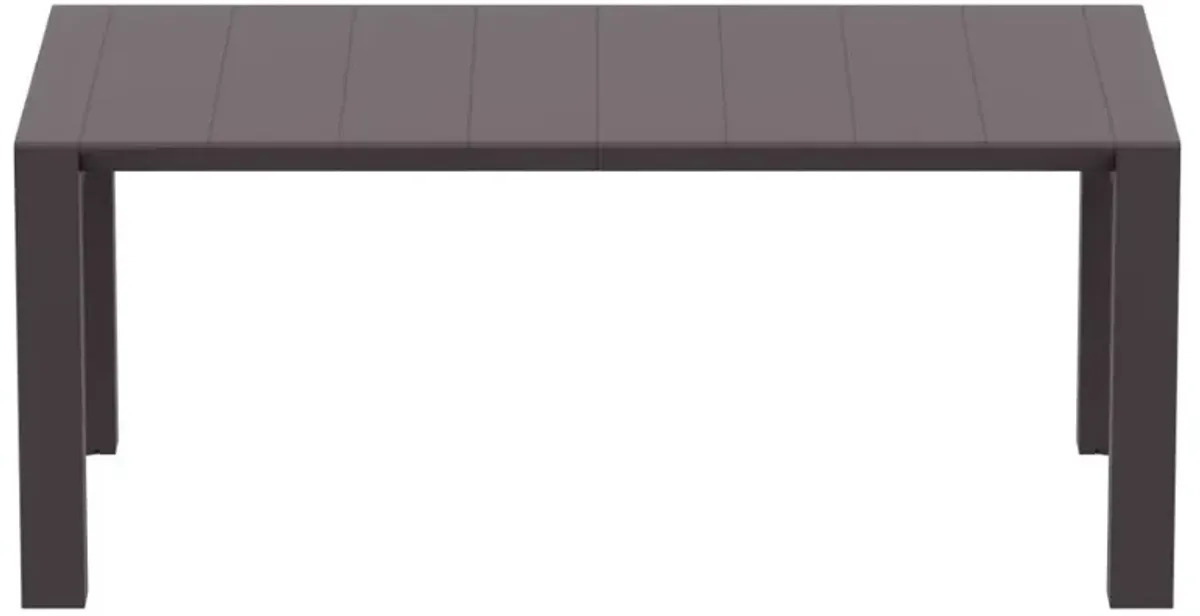 Compamia Contemporary Indoor-Outdoor Wicker Brown Patio Dining Table