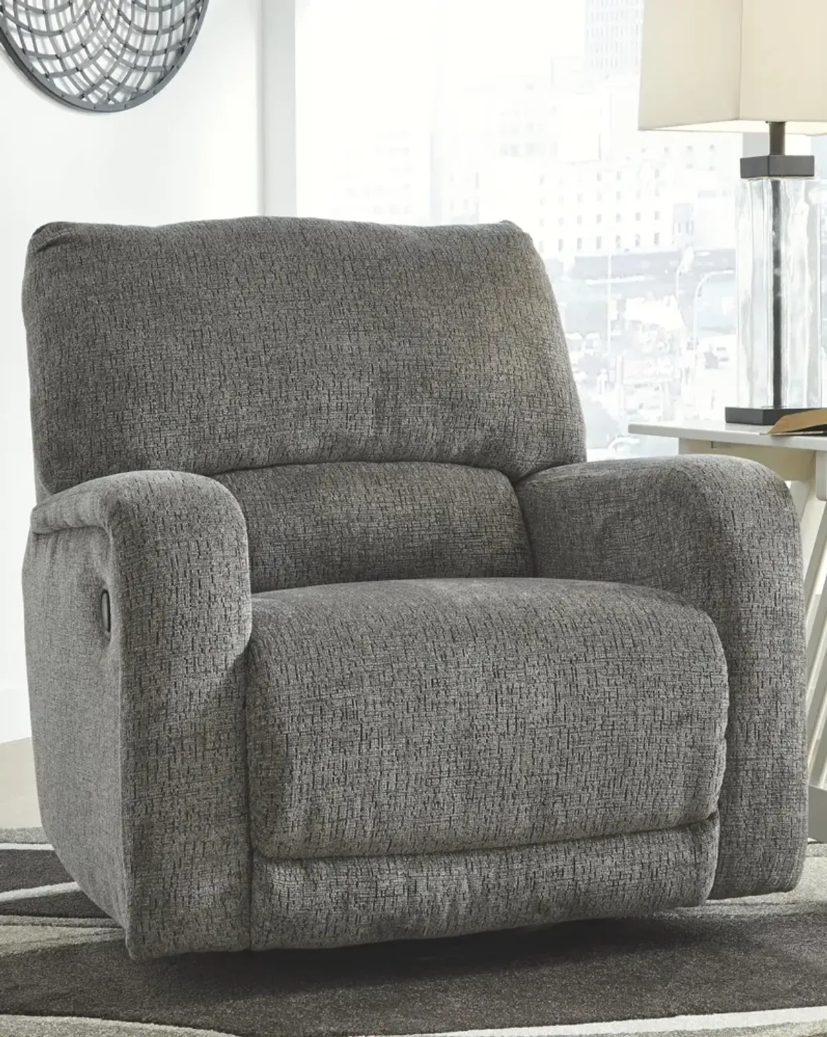 Ashley Wittlich Slate Swivel Glider Recliner