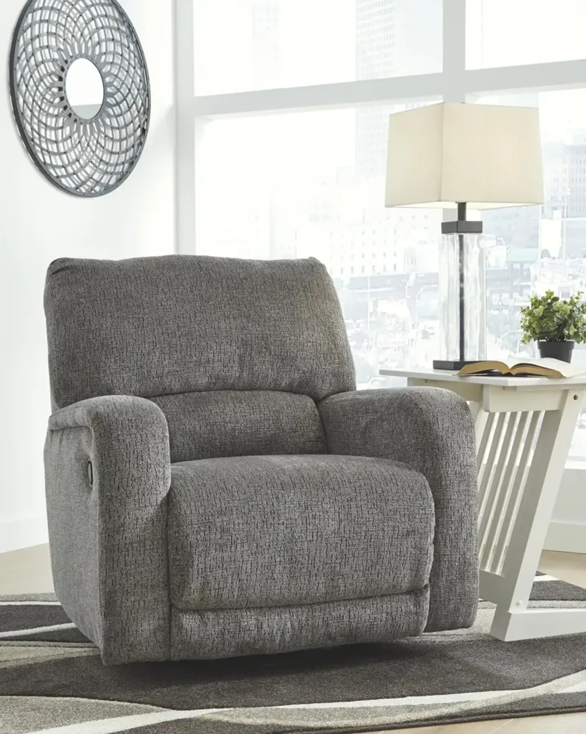 Wittlich Slate Swivel Glider Recliner