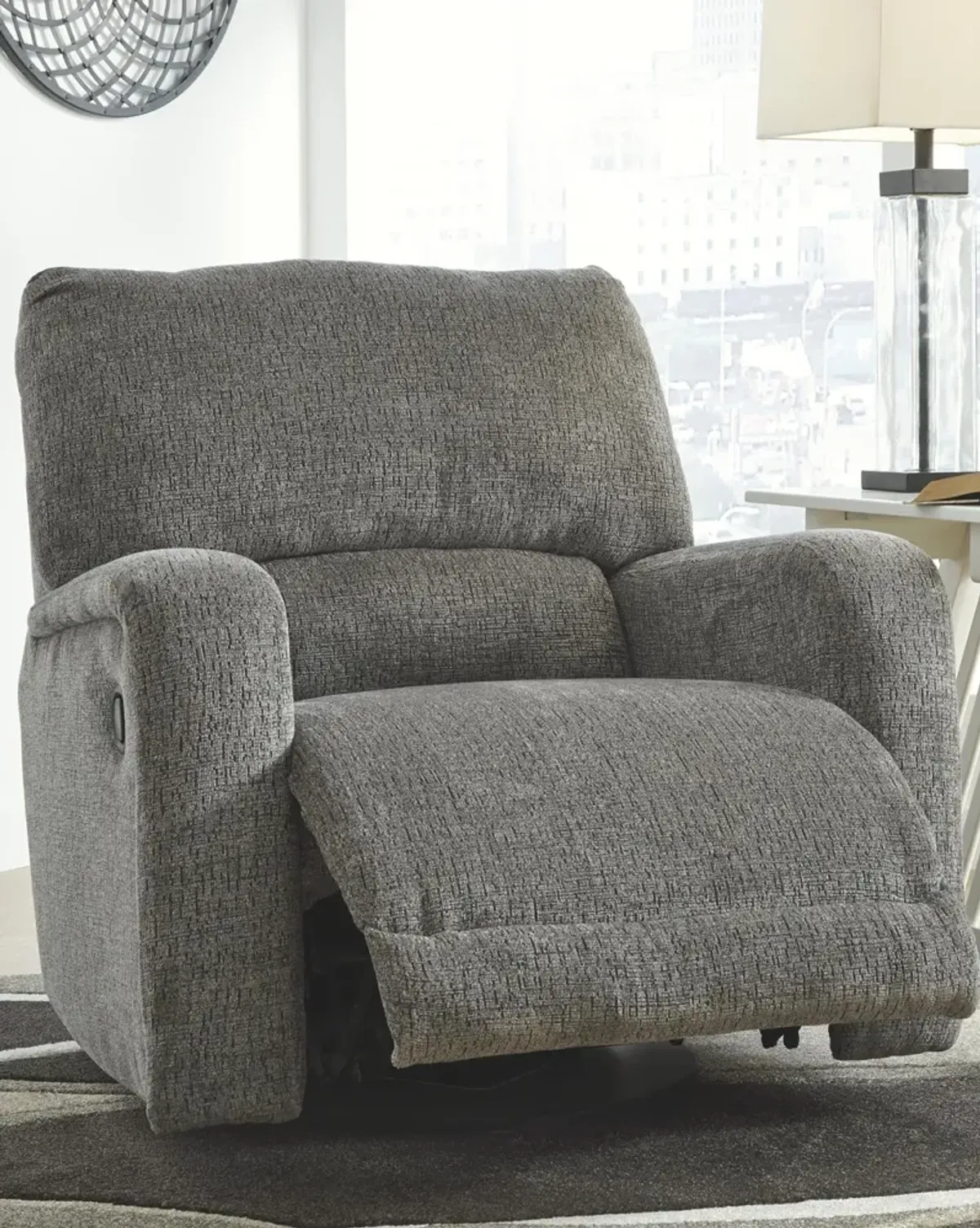 Ashley Wittlich Slate Swivel Glider Recliner