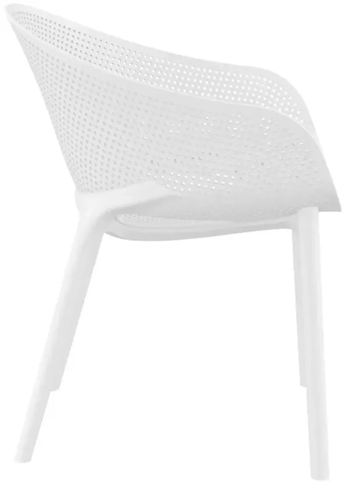 Compamia Sky Pro Stacking Dining Chair White