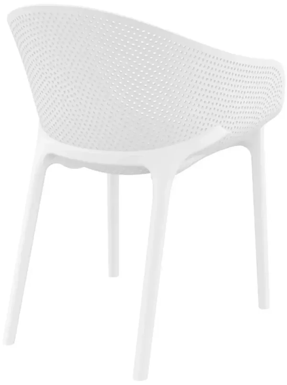 Compamia Sky Pro Stacking Dining Chair White