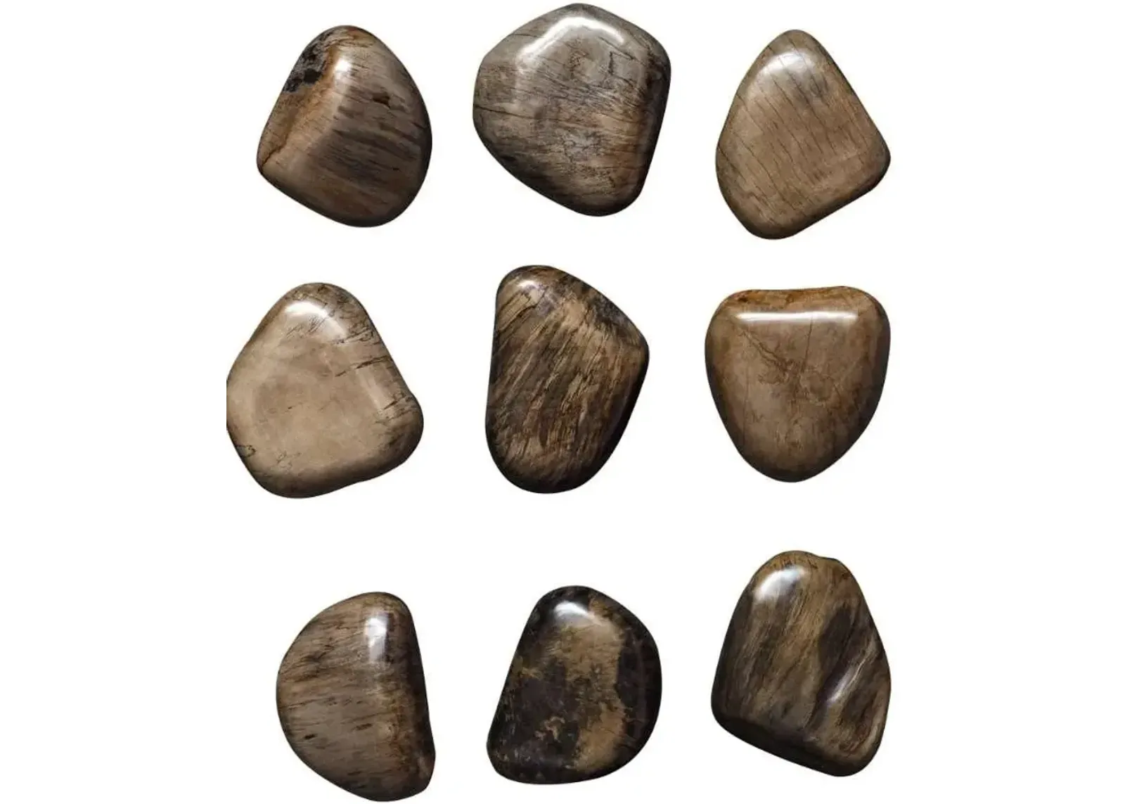 Uttermost Pebbles 9-Piece Walnut Brown Wall Decor Set