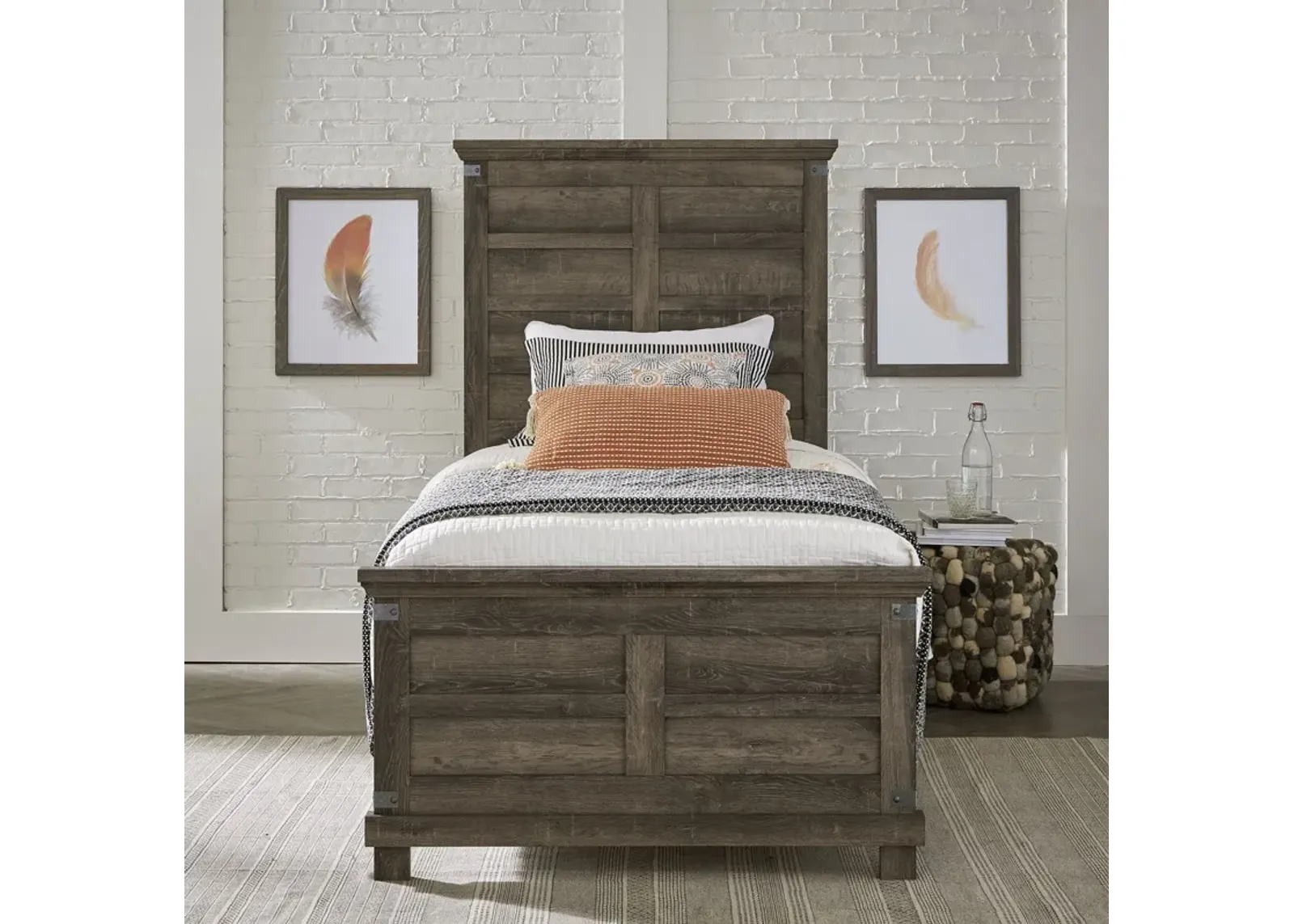 Liberty Furniture Lakeside Haven Brownstone Finish Full Panel Bed