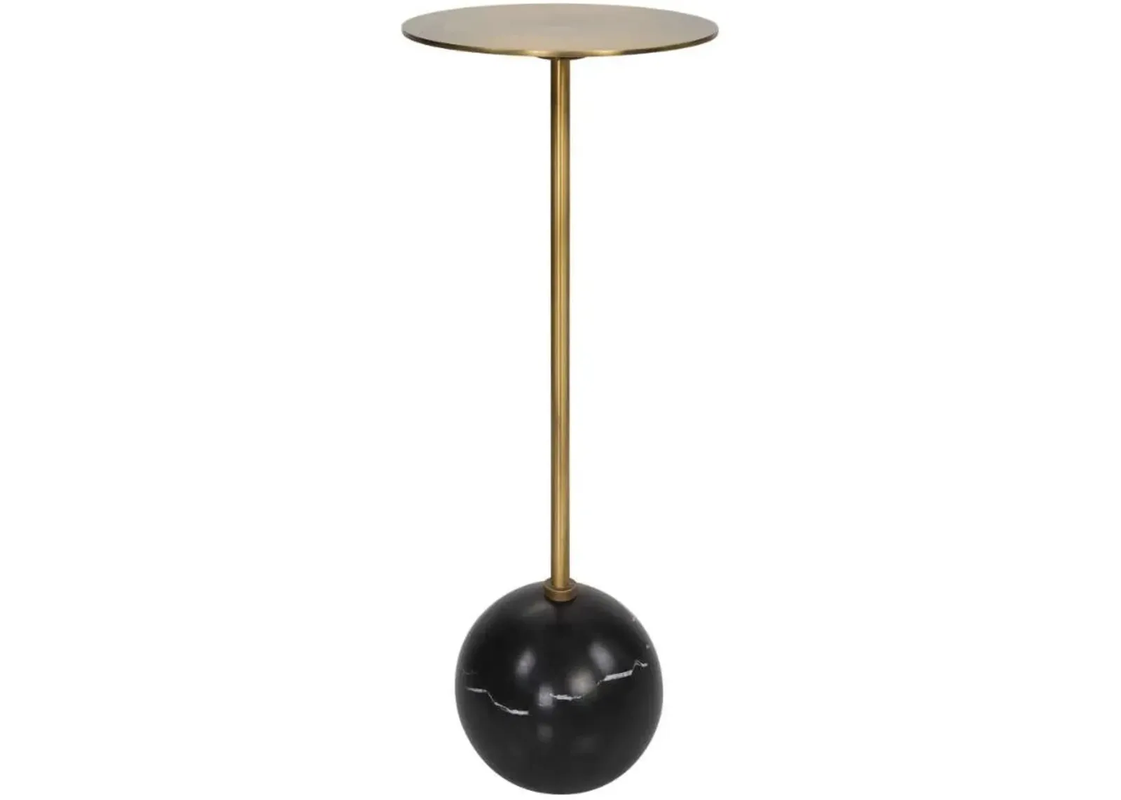 Uttermost Gimlet Black/Brass Drink Table