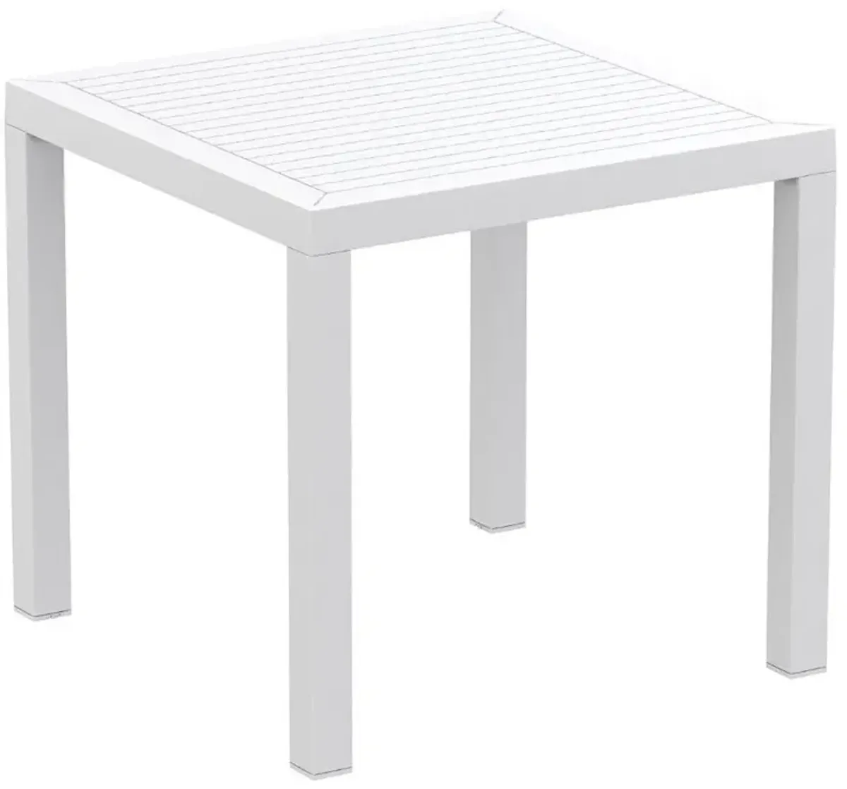 Compamia Artemis Resin Square Dining Set with 4 Arm Chairs White