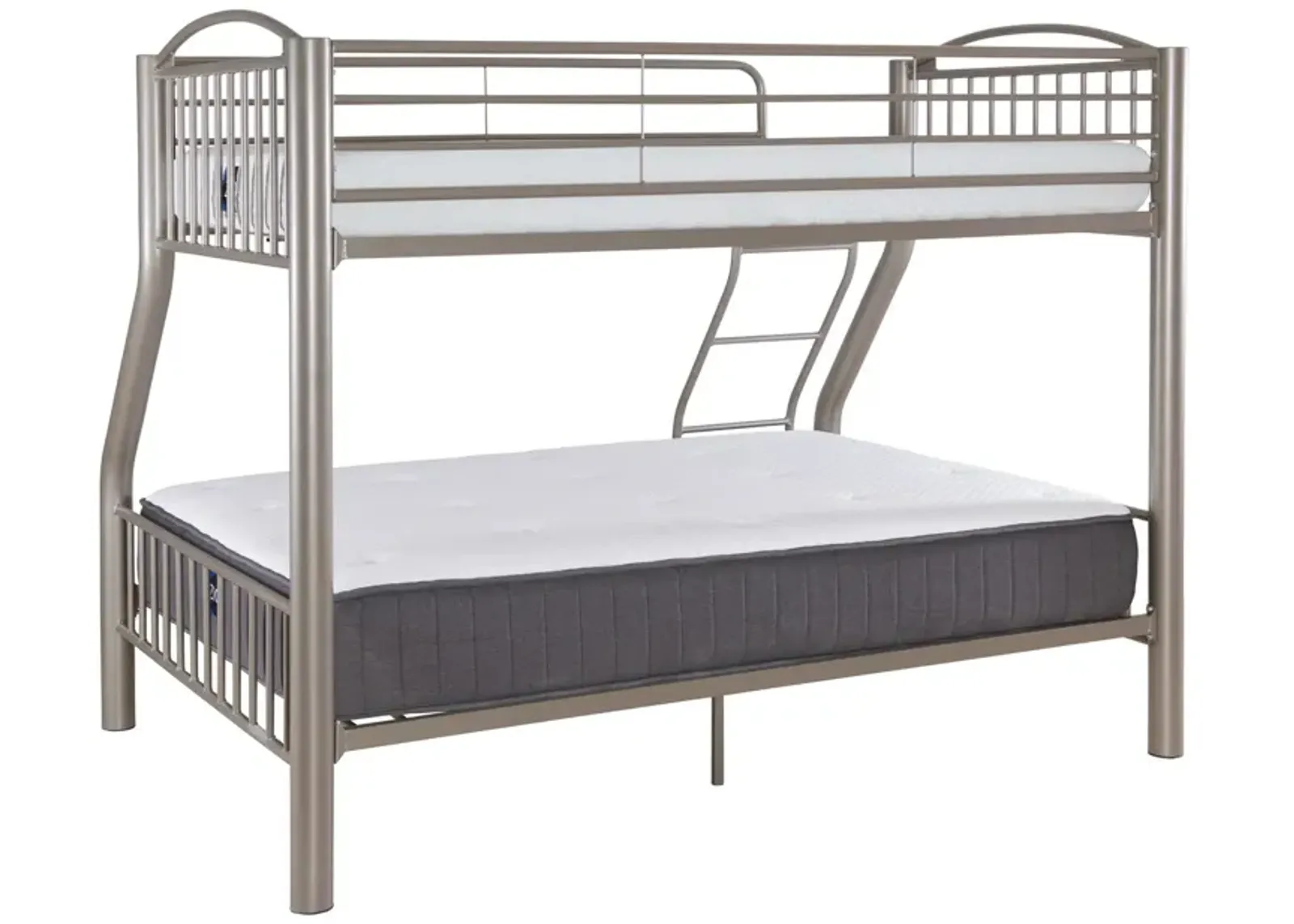 Powell Twin Over Full Pewter Bed