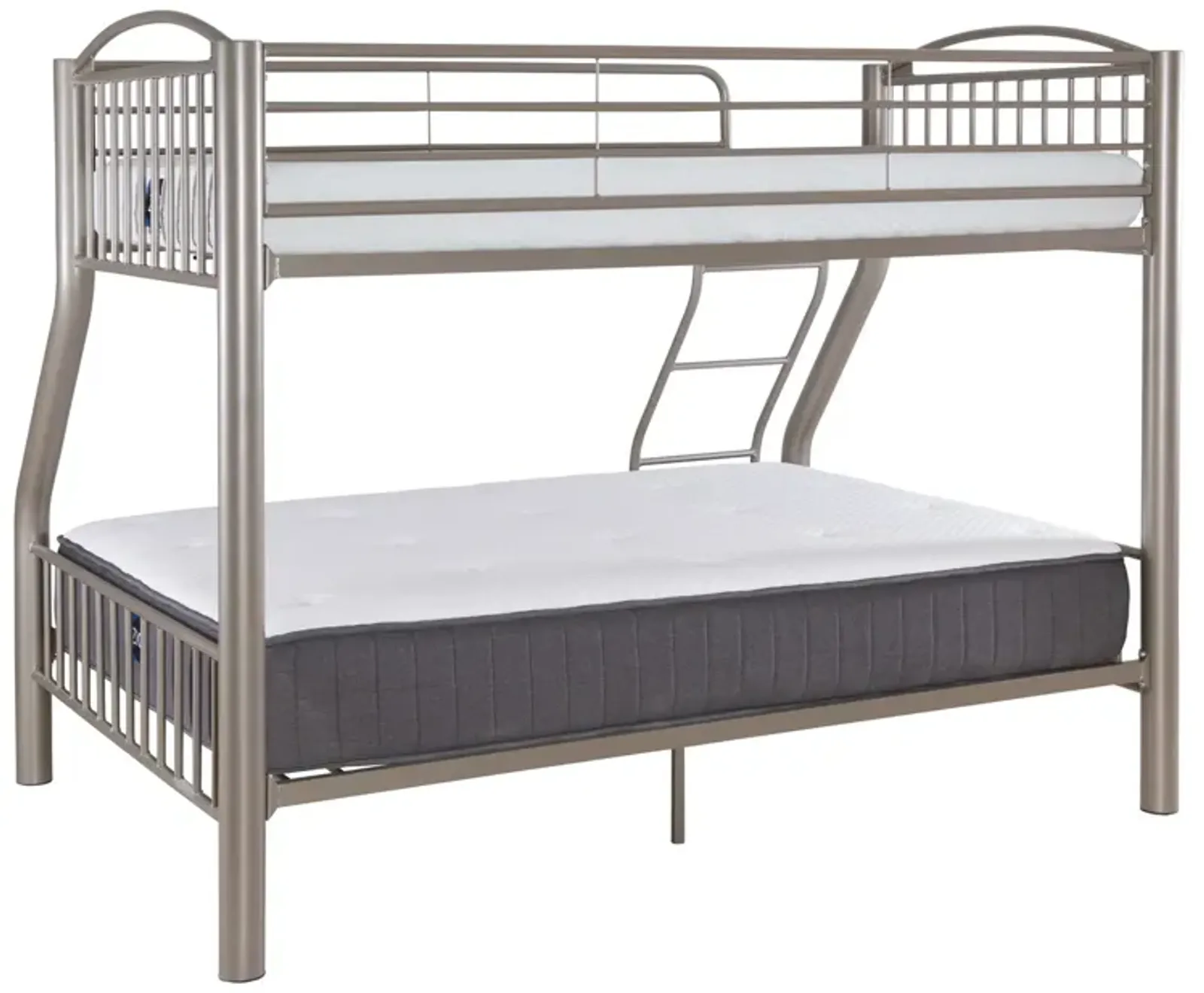 Powell Twin Over Full Pewter Bed