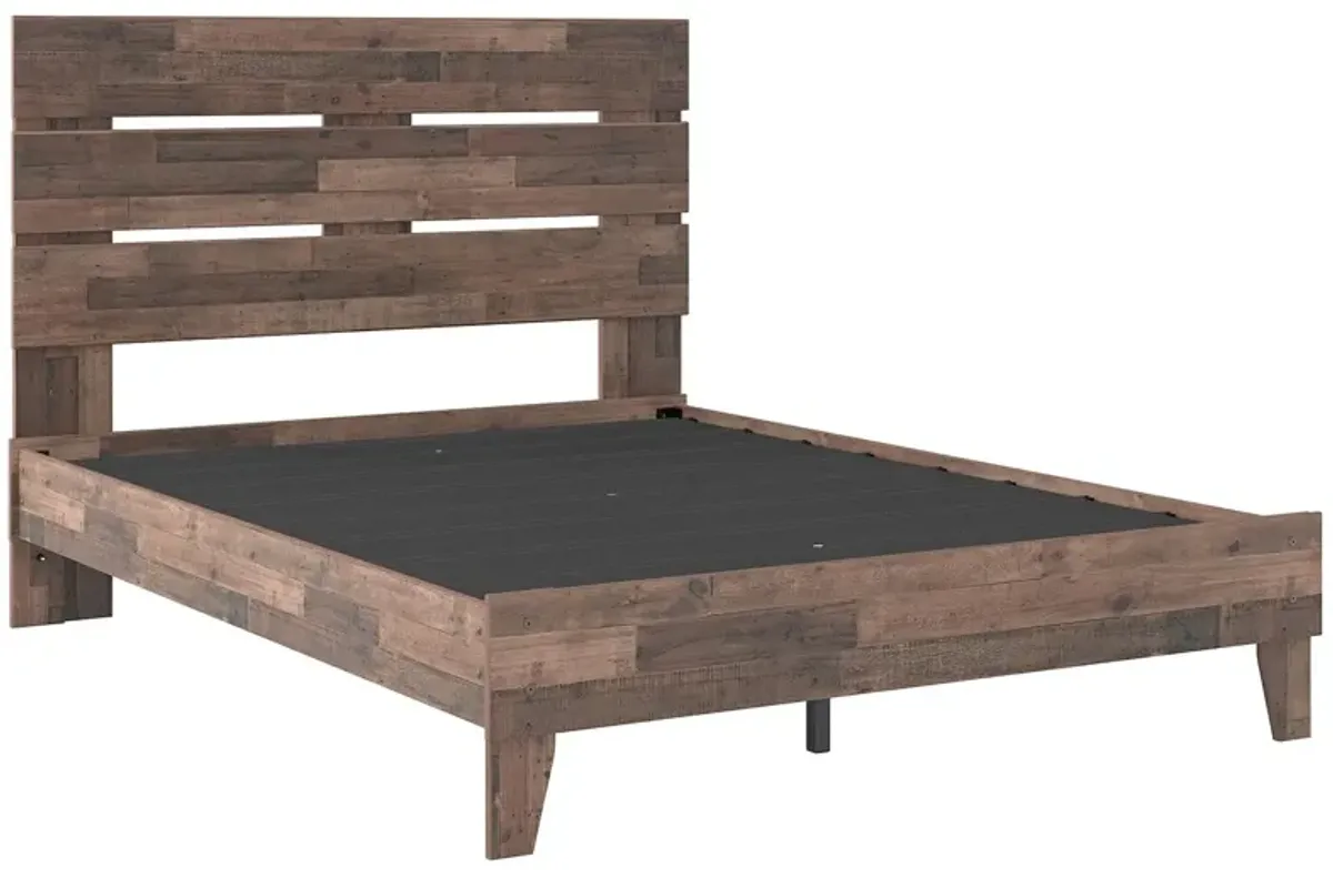 Ashley Neilsville Multi Gray Queen Panel Platform Bed