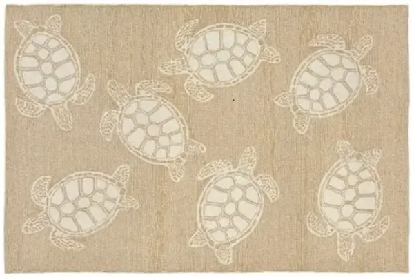 Trans Ocean Frontporch Capri Turtle Neutral Doormat