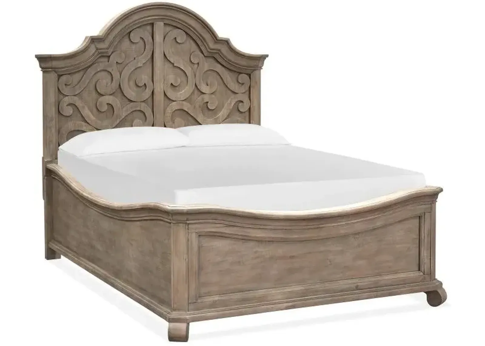 Magnussen Wood Panel Shaped Tinley Park Queen Headboard