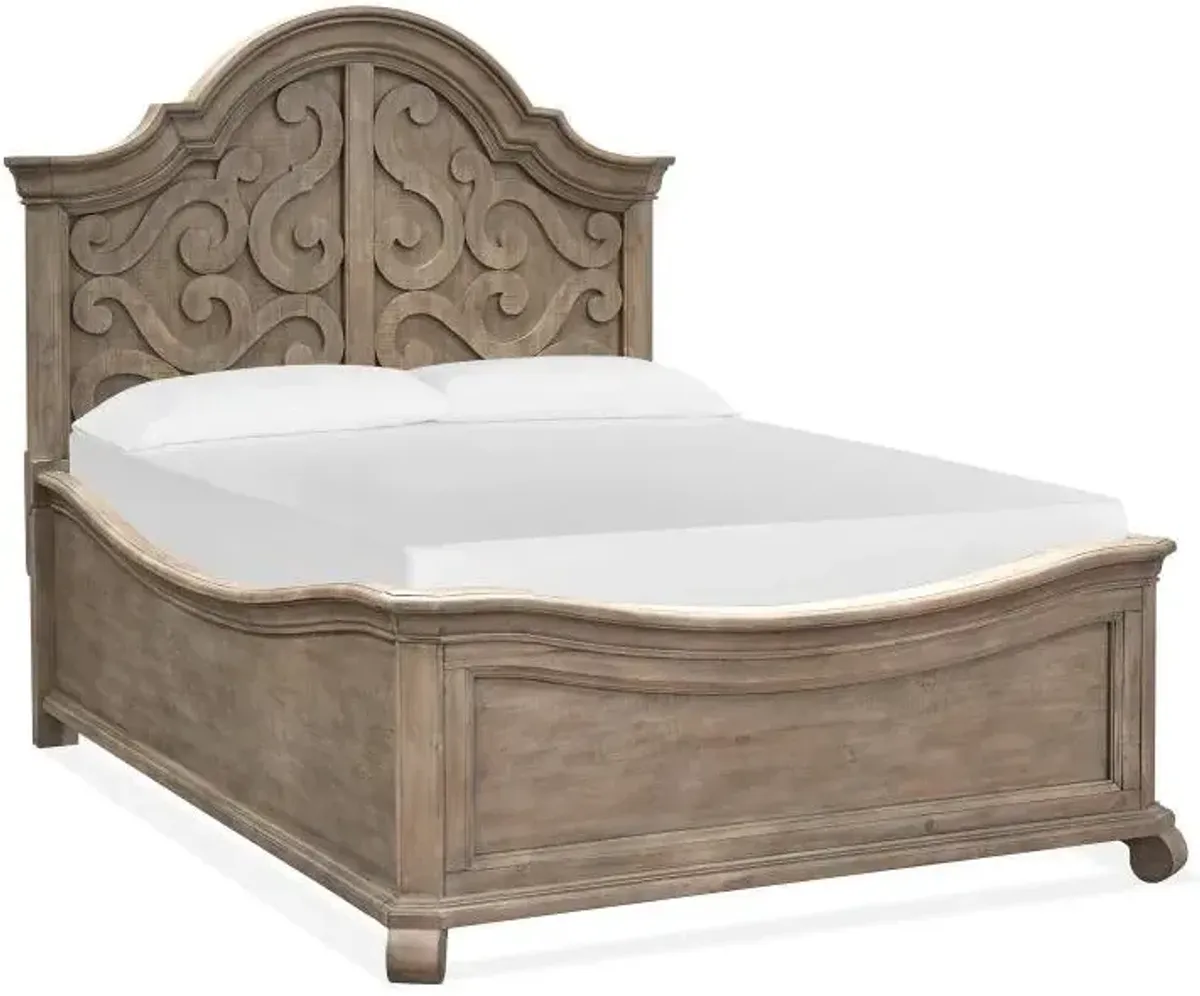 Magnussen Wood Panel Shaped Tinley Park Queen Headboard