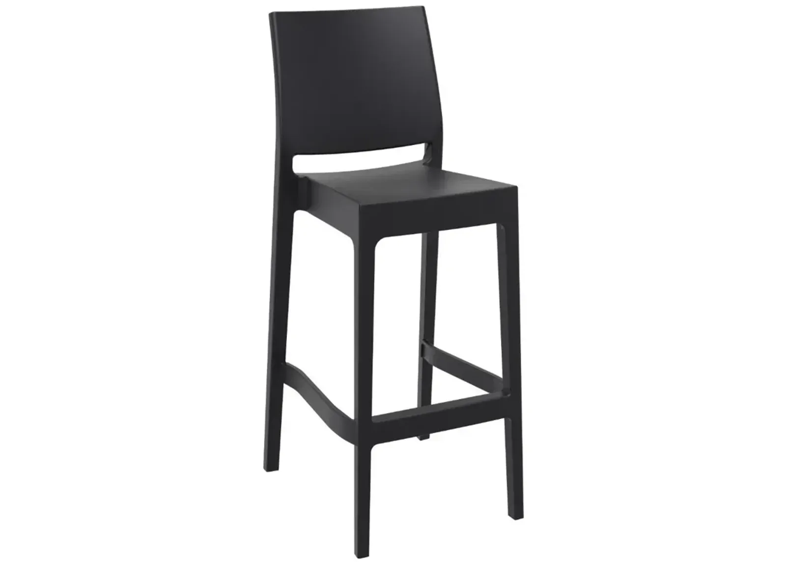 Compamia Sky Maya Square Bar Set with 2 Barstools Black