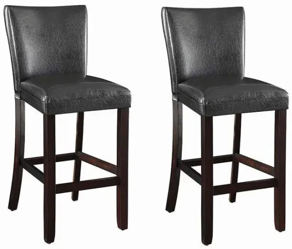 Coaster Alberton Leatherette Upholstered Bar Chair Black