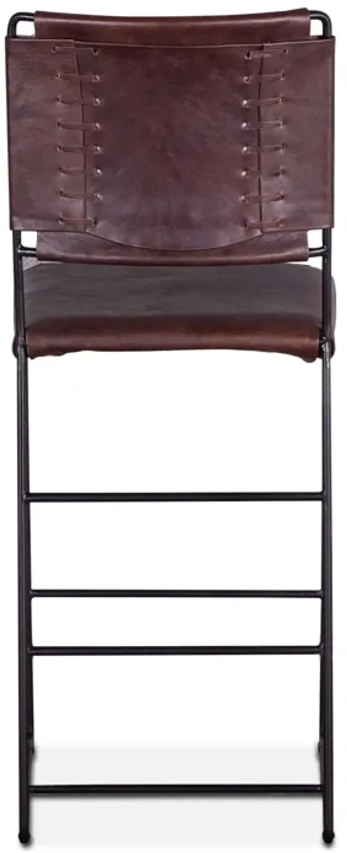 Home Trends Design New York Bar Chair Chocolate Leather