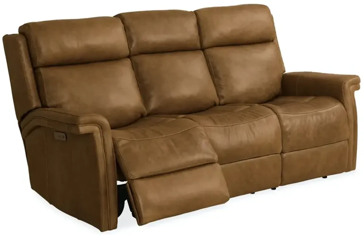 Hooker Furniture Poise Power Leather Recliner Leather Sofa with Power Headrest